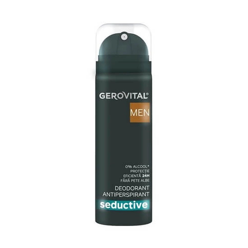Déodorant anti-transpirant, 150 ml, Men Seductive, Gerovital