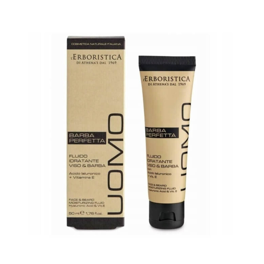 L Erboristica Uomo Moisturizing Face and Beard Fluid, 50 ml
