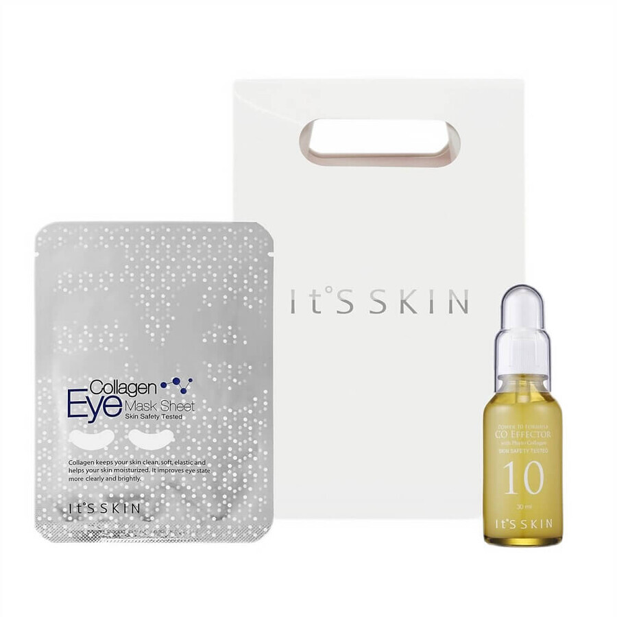 Cumpără It s Skin Beauty Elasticity Gift Set Ser facial de fermitate, 30 ml + Pads pentru ochi cu colagen, 3 g It s Skin Beauty Elasticity Gift Set Ser facial de fermitate, 30 ml + Pads pentru ochi cu colagen, 3 g