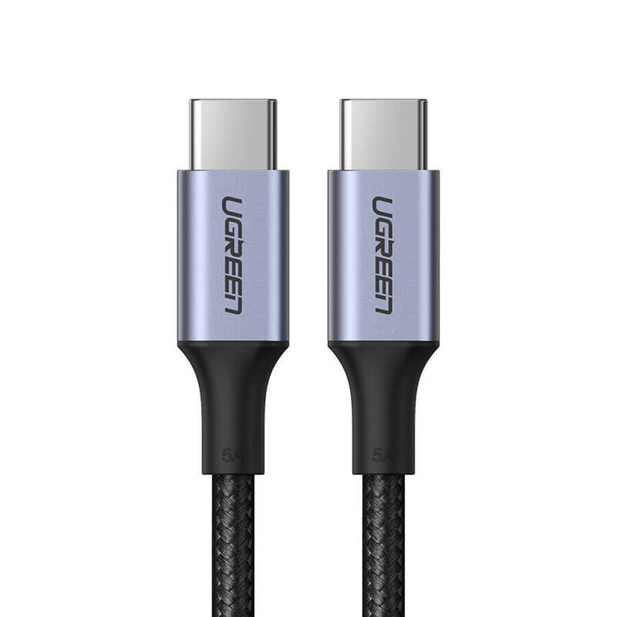 Ugreen Kabel US316 90120 USB-C - USB-C PD QC FCP 100W 5A 480Mbps 3m - grau