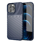 Thunder Case manșon flexibil blindat pentru iPhone 13 Pro Max albastru