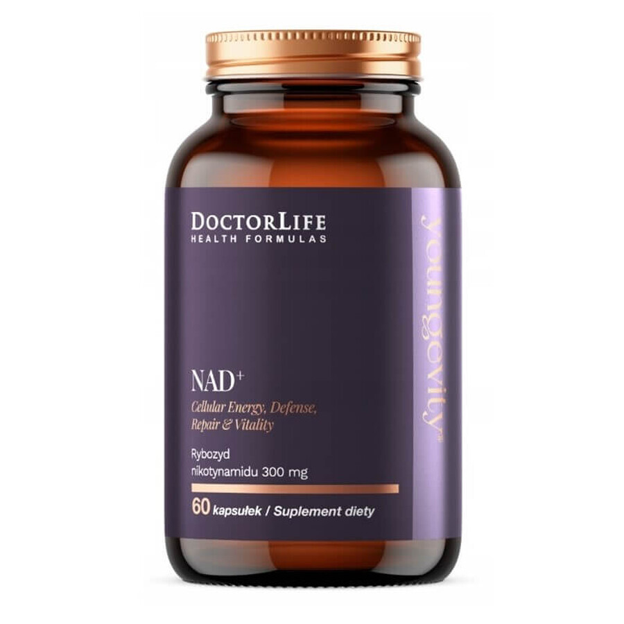 Doctor Life NAD+ Nicotinamide Riboside 300mg, 60 cápsulas