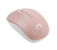 Natec, mouse wireless Toucan, rosa e bianco