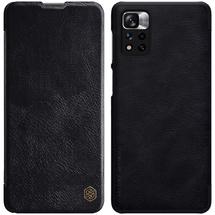Nillkin Qin Case for Xiaomi Redmi Note 11 Pro+ (China) / Redmi Note 11 Pro (China) / Mi11i HyperCharge with flip cover - black