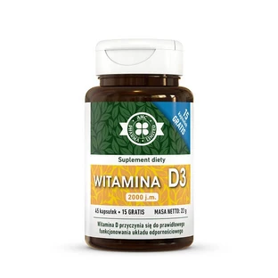 Vitamin D3 2000 IU, 60 Kapseln