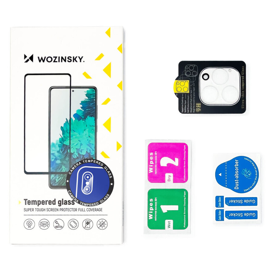 Wozinsky Full Camera Glass vetro temperato per Google Pixel 7 Pro per fotocamera 9H