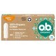 O.B. Organic Super Tampons, 16 pieces