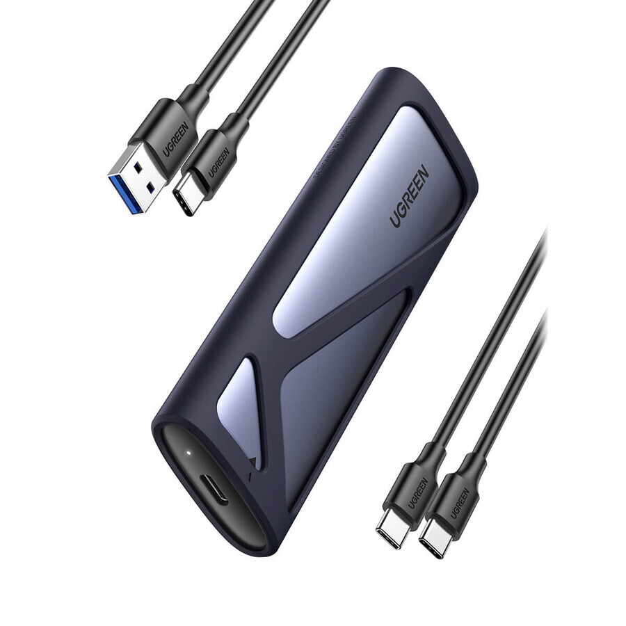Ugreen CM400 90264 voor M.2 SSD met USB-C 3.2 poort - grijs
