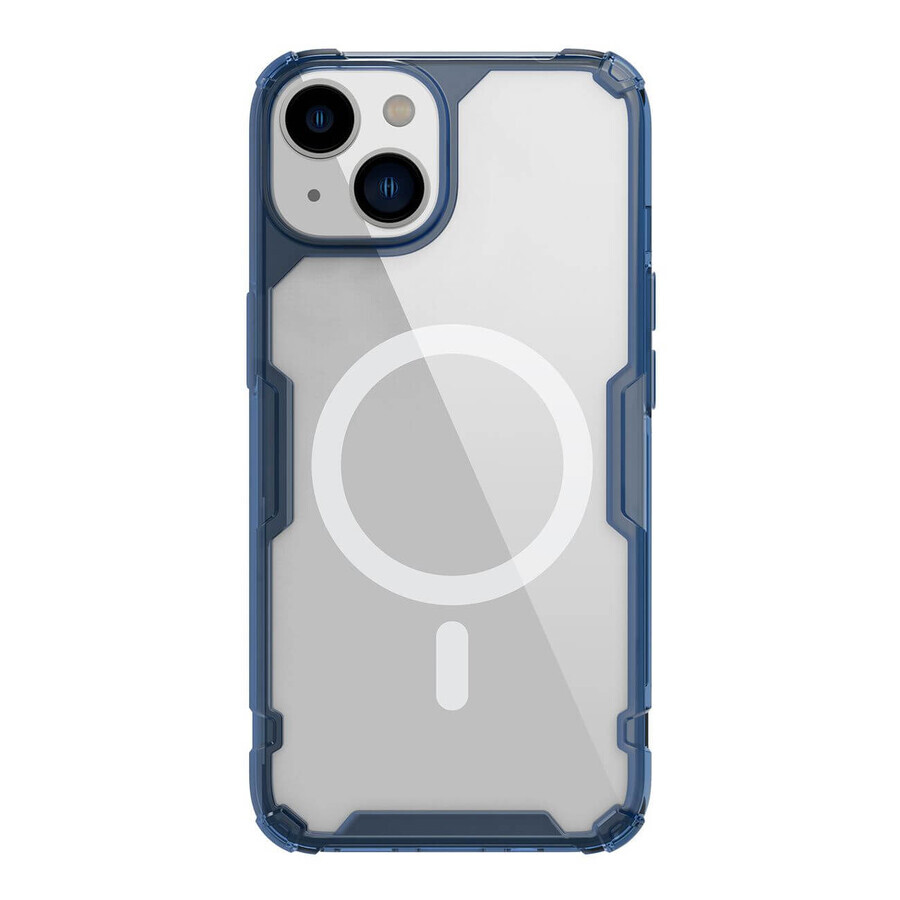 Nillkin Nature Pro Custodia magnetica iPhone 14 Custodia magnetica MagSafe blu