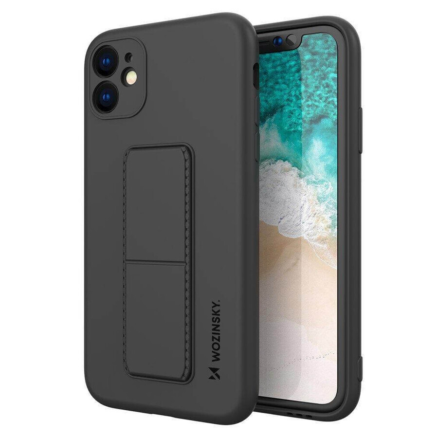Wozinsky Kickstand Case Silikonhülle mit Ständer Samsung Galaxy A72 4G schwarz