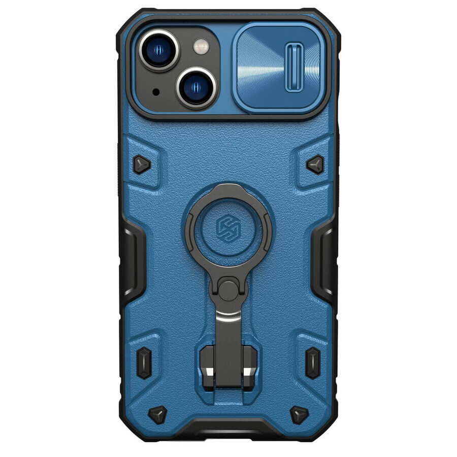 Nillkin CamShield Armor Pro Magnetic Case iPhone 14 Plus magnetische MagSafe Fall mit Kamera Abdeckung blau