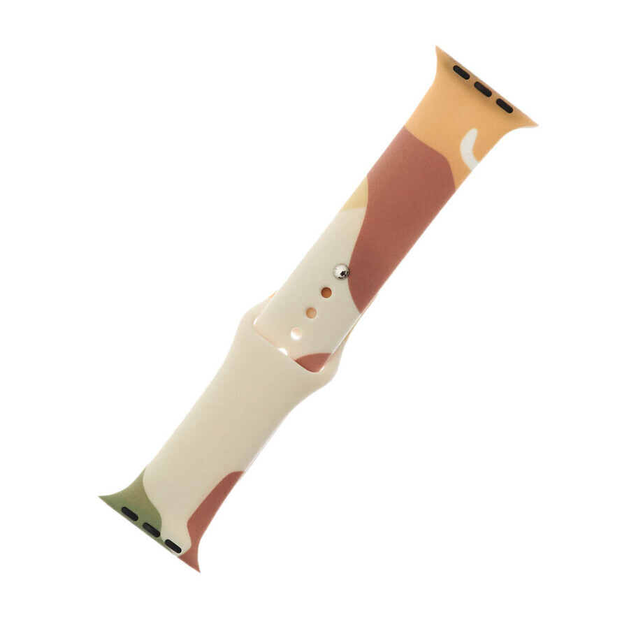 Strap Moro band for Apple Watch 9 / 8 / 7 / 6 / SE / 5 / 4 / 3 / 2 (41mm / 40mm / 38mm) silicone strap watch bracelet pattern 1