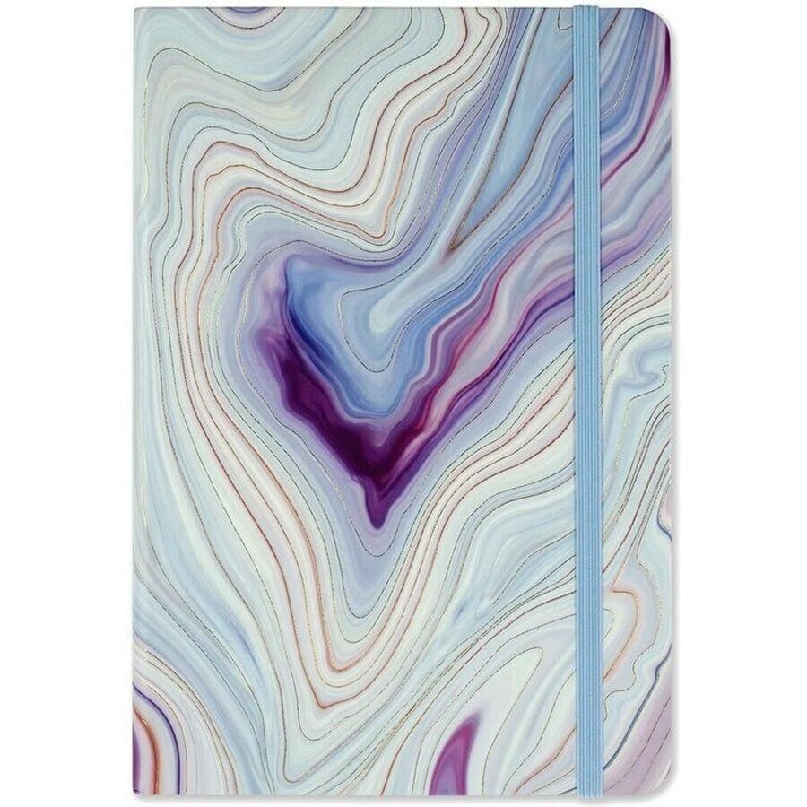 Cahier A5 bleu pointillé en Agate