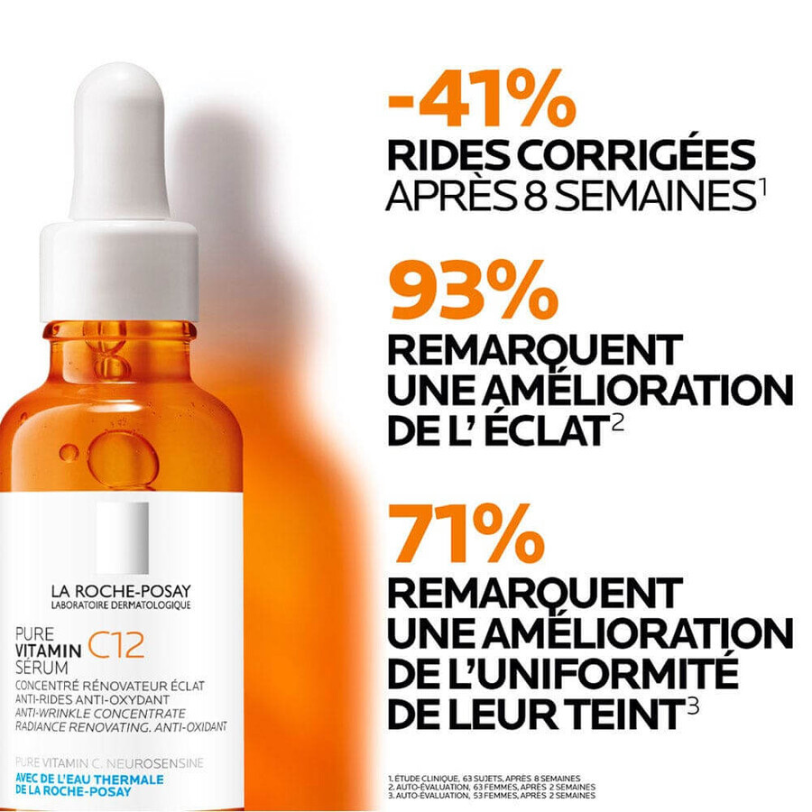 La Roche-Posay Toleriane Siero Viso Antirughe C12 + Cofanetto Regalo Anthelios Solare SPF50+ 45ml