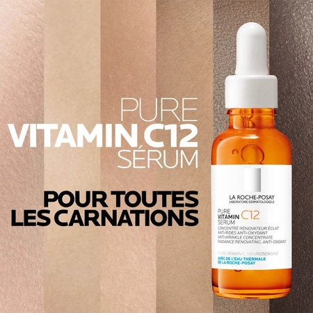 La Roche-Posay Toleriane Serum Facial Antiarrugas C12 + Anthelios Protector Solar SPF50+ 45ml Set de Regalo