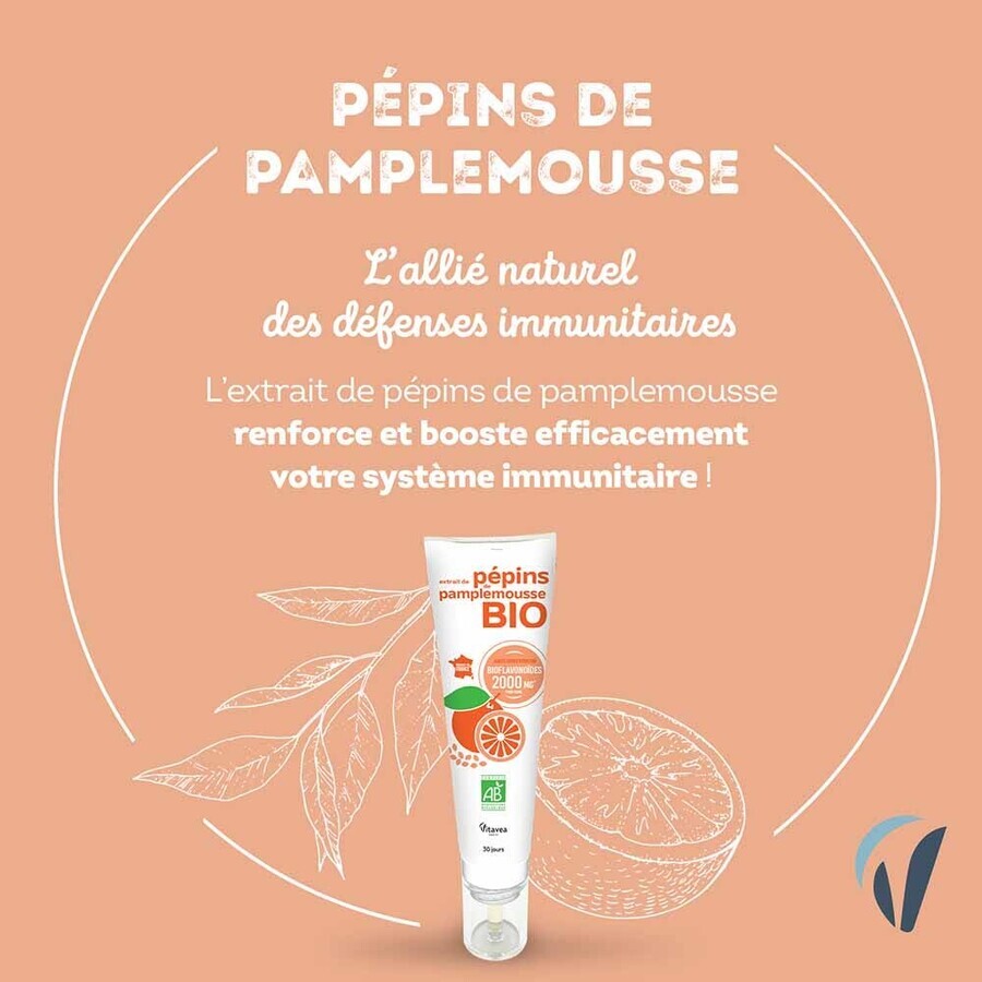 Vitavea Santé Extrait De Pepins De Pamplemousse Bio 30ml