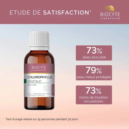 Biocyte Beauté Chlorophylle Végétale Goût Menthe 50ml
