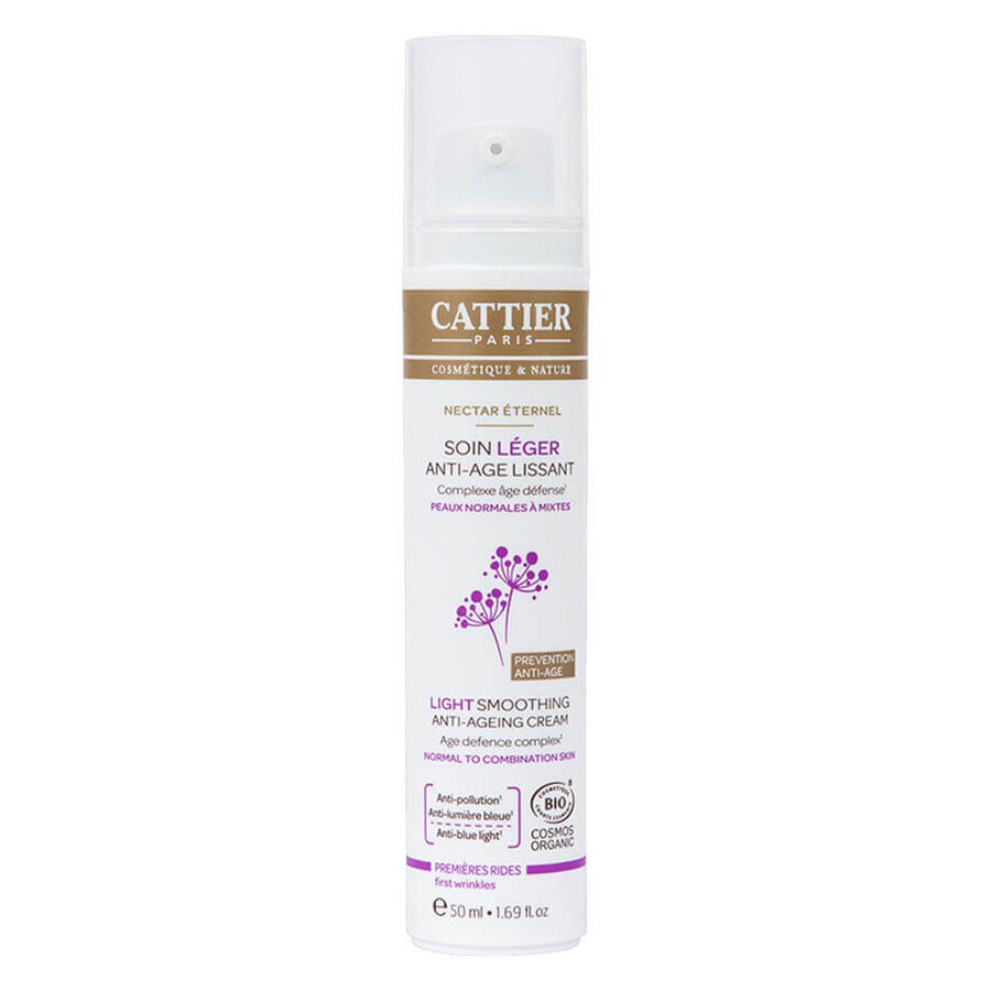 Cattier Anti-Age Soin Leger Lissant Peaux Normales A Mixtes Bio Nectar Eternel 50ml