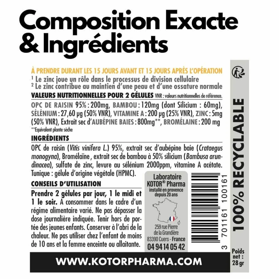 Kotor Pharma Pre Post Operative Regenerating Synergy 60 capsules