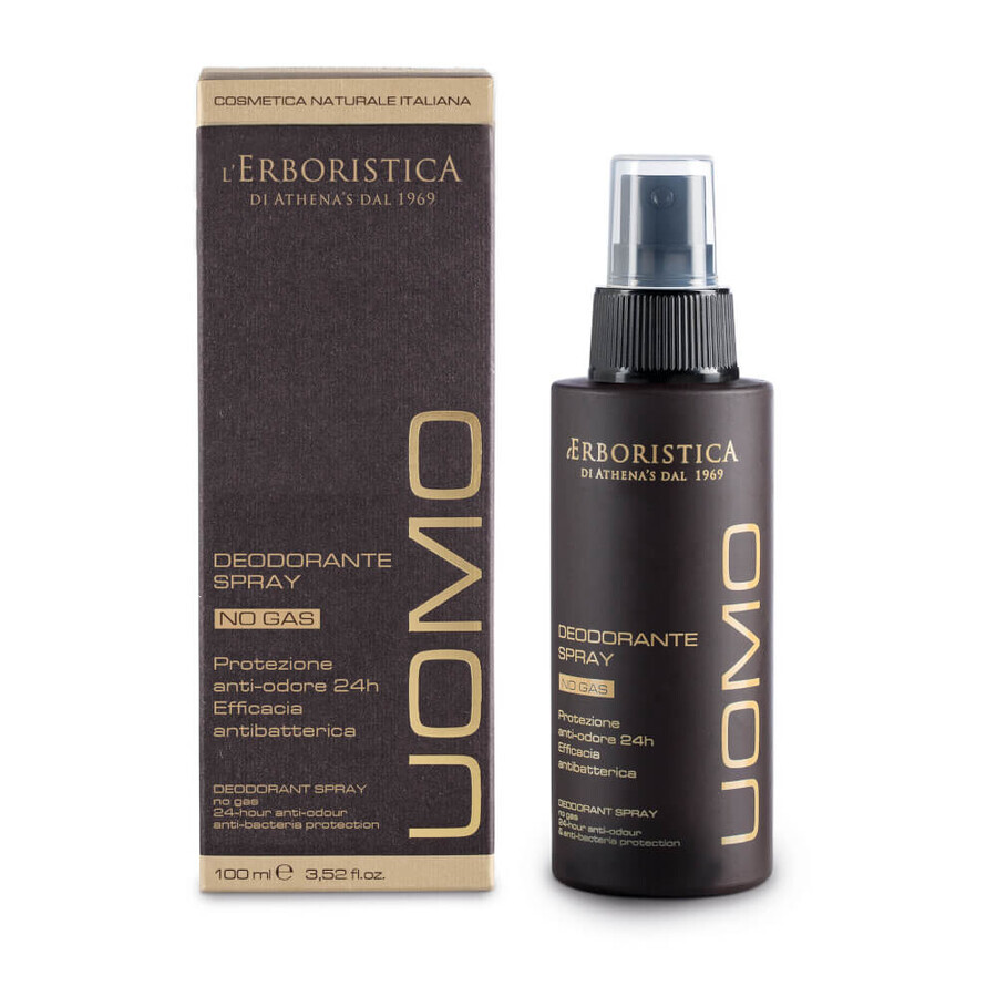 Desodorante en spray sin gas para hombres, 100ml, Herboristica