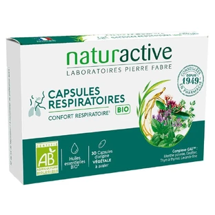 Naturactive Capsules Respiratoires Bio met essentiële oliën 30 capsules