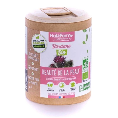 Nat&Form ORGANIC BARDEN 200 Kapseln