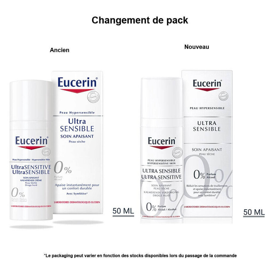 Eucerin Ultra Sensitive Verzachtende Verzorging voor Droge Huid 50ml