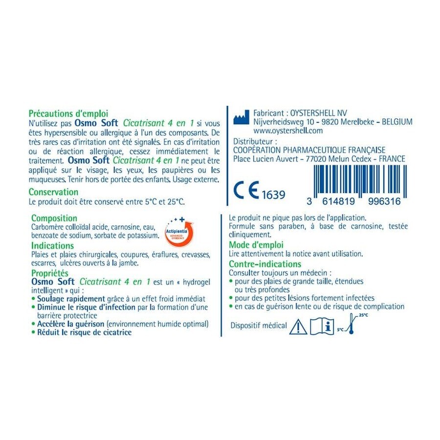 Osmo Soft Gel cicatrizzante 4in1 per il trattamento delle ferite 50g