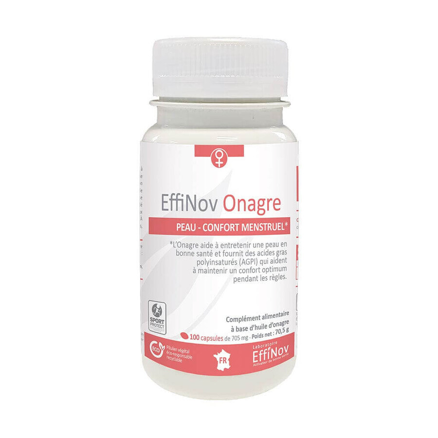 Effinov Nutrition Enotera Haut und Menstruationskomfort 100 Kapseln