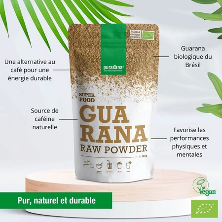 Purasana Organisch Guarana Poeder 100g
