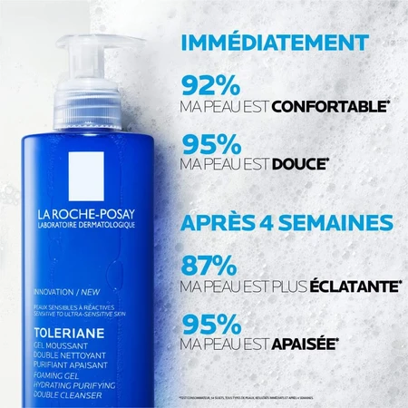 La Roche-Posay Toleriane Gel Limpiador Doble Purificante y Calmante 400 ml