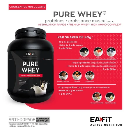 Eafit Pure Whey Maxi voor spiergroei 750g