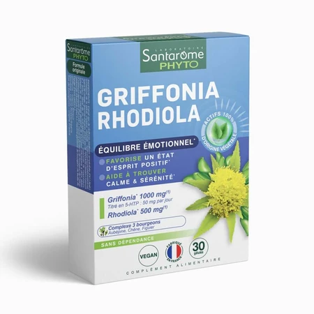 Santarome Griffonia Rhodiola Equilibre émotionnel 30 Kapseln