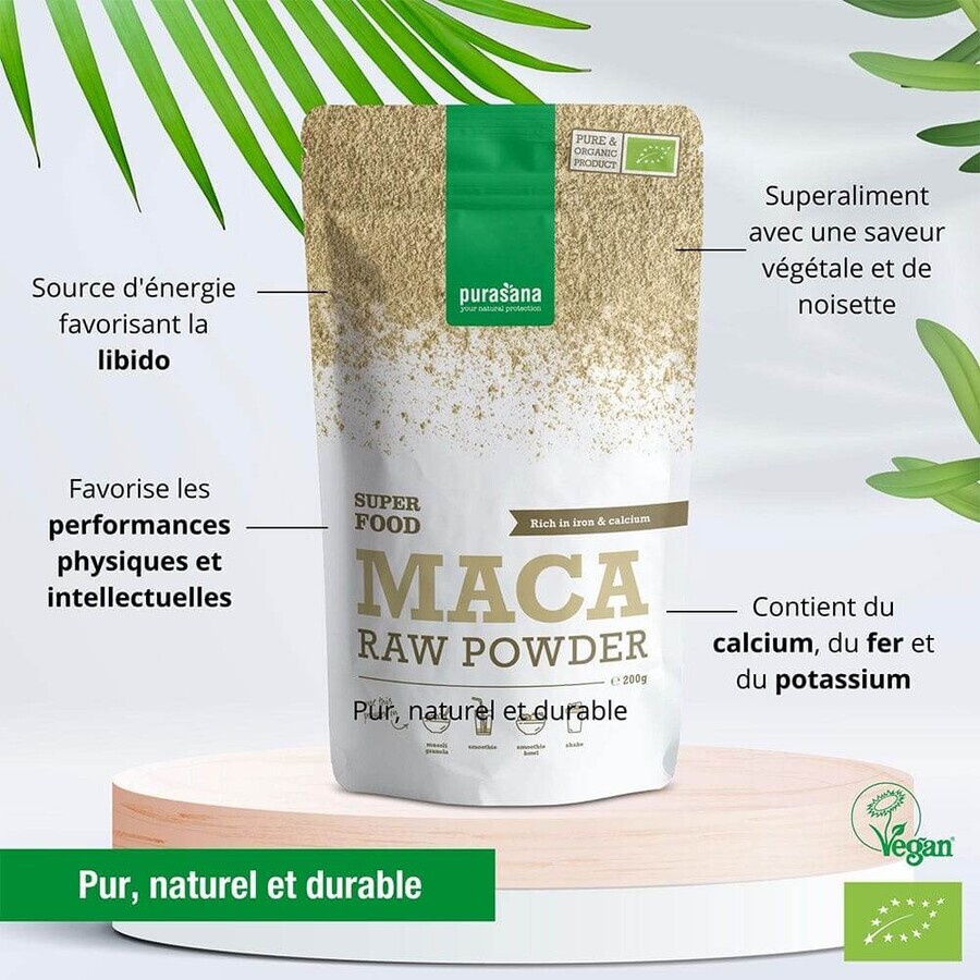 Purasana Bio Maca-Pulver 200 g