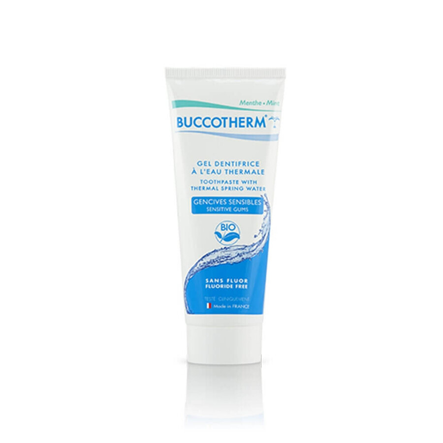 Acquista Buccotherm Dentifricio Gel All'acqua Termale Bio Gengive Sensibili Menta - 75ml Buccotherm Dentifricio Gel All'acqua Termale Bio Gengive Sensibili Menta - 75ml