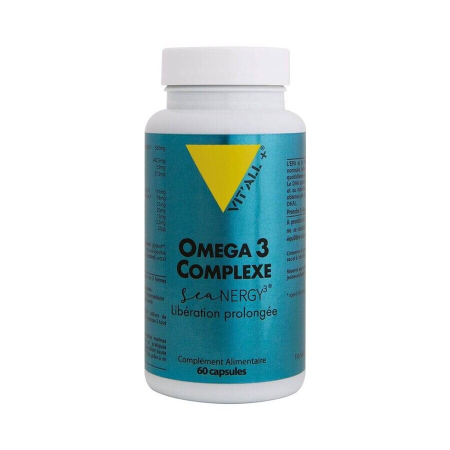 Vit'All+ SeaNergy3 Omega-3-Komplex 60 Kapseln