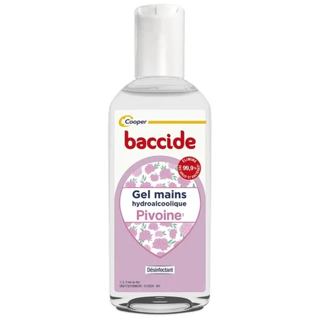 Baccide Gel Mains Désinfectant Hydroalcoolique Pivoine Peaux sensibles 30ml