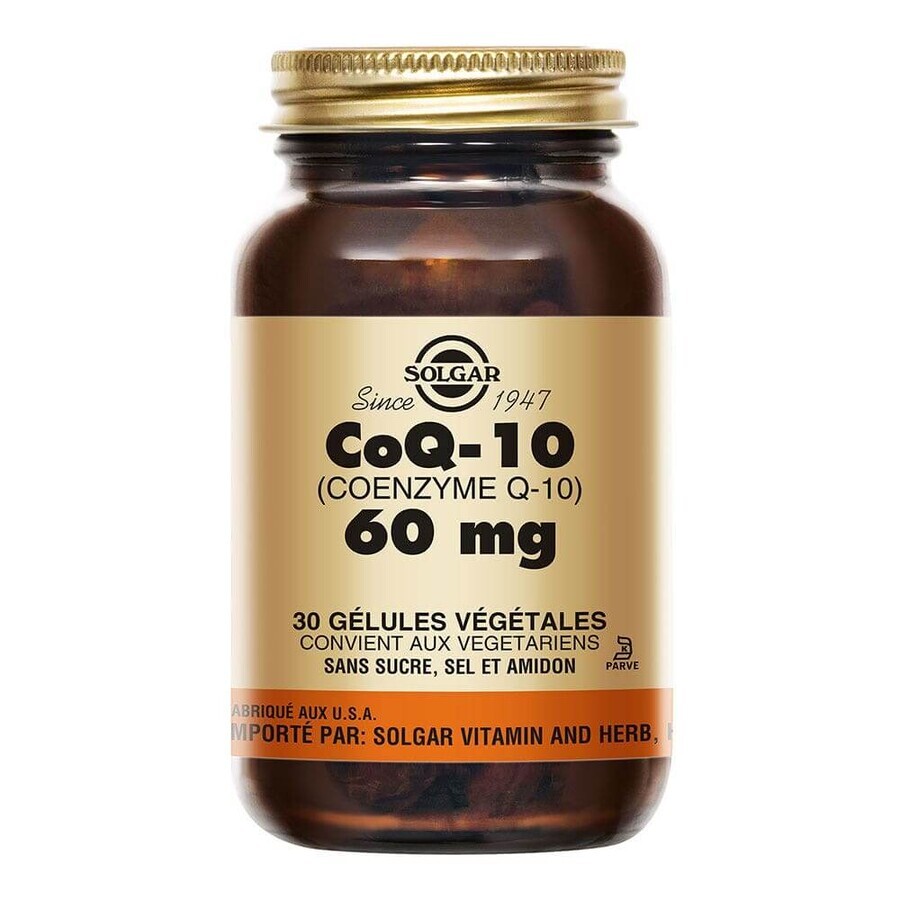 Solgar Coq10 60mg x60 Kapseln Solgar 60mg Cardiovasculaire Antioxydants x60 Kapseln