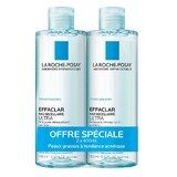 La Roche-Posay Effaclar Mizellenwasser Reinigende fettige und empfindliche Haut Fettige Haut 2x400ml