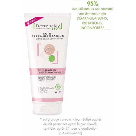 Dermaclay Kalmerende Gel Conditioner Gevoelige Hoofdhuid 200 ml