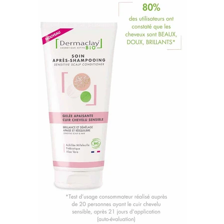 Dermaclay Kalmerende Gel Conditioner Gevoelige Hoofdhuid 200 ml