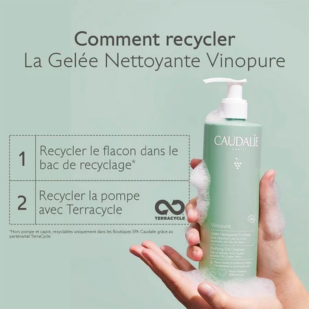 Caudalie Vinopure Gel Limpiador Purificante Bio 385ml