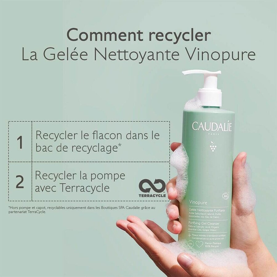 Caudalie Vinopure Purifying Cleansing Gel Bio 385ml