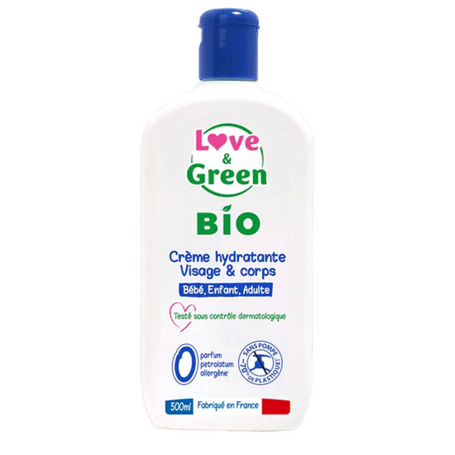 Cumpără Love&Green Cremă hidratantă pentru față și corp 500ml Love&Green Cremă hidratantă pentru față și corp 500ml