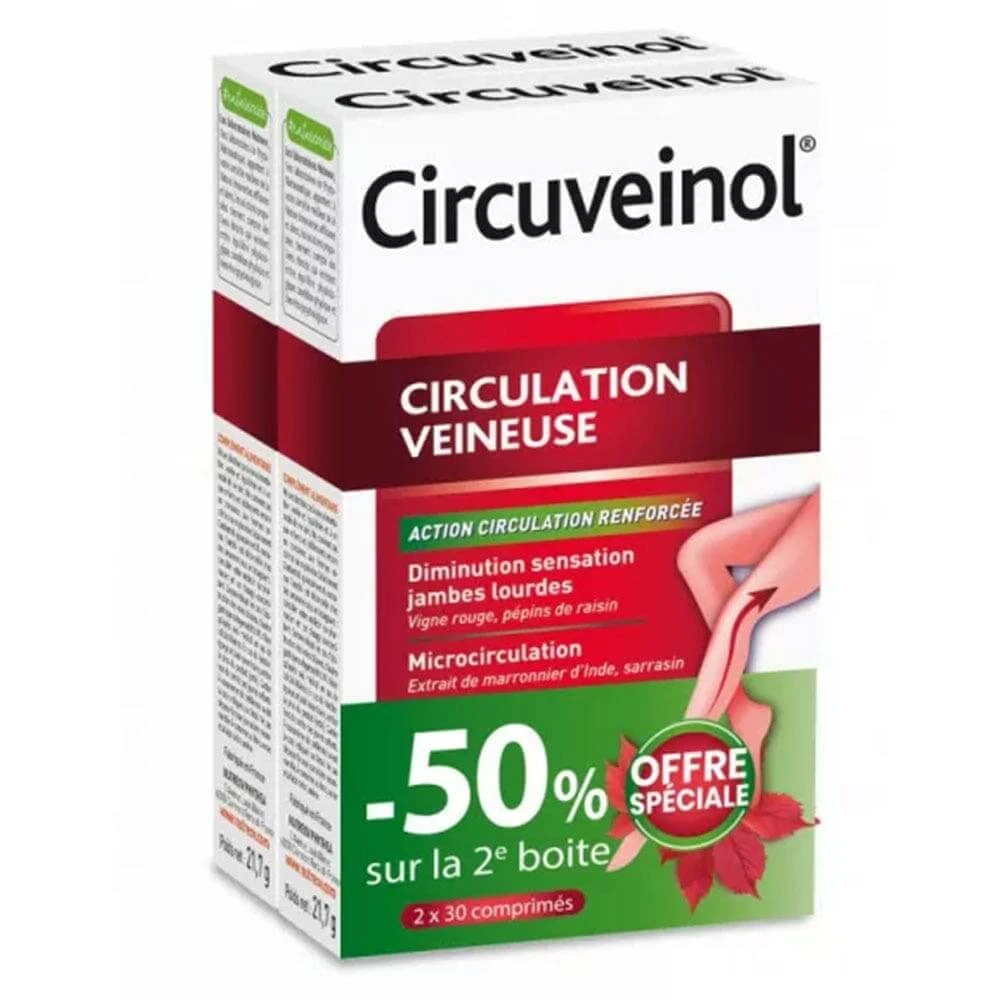 Nutreov Circuveinol Jambes Légères Action Circulation Renforcée 2x30…