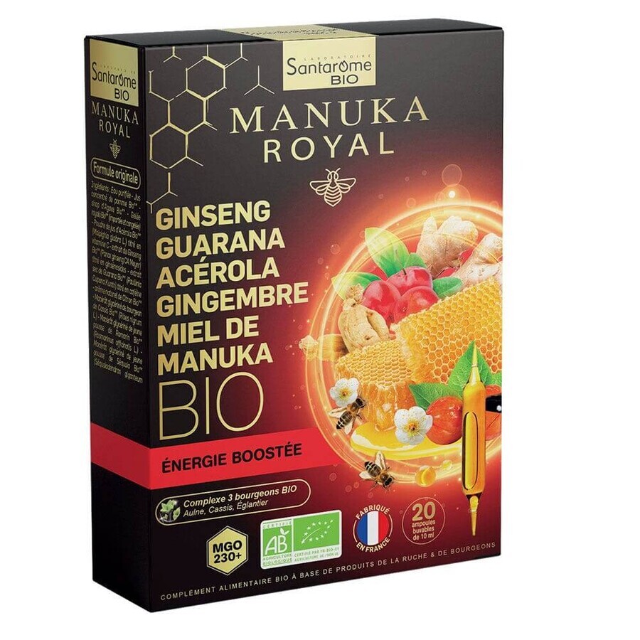 Santarome Manuka Royal Energie Boost Bio 20 Ampoules de 10ml