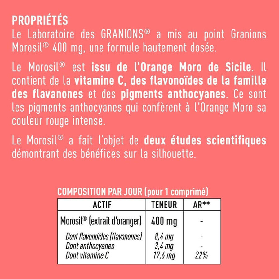 Granions Morosil 400 mg 60 comprimidos