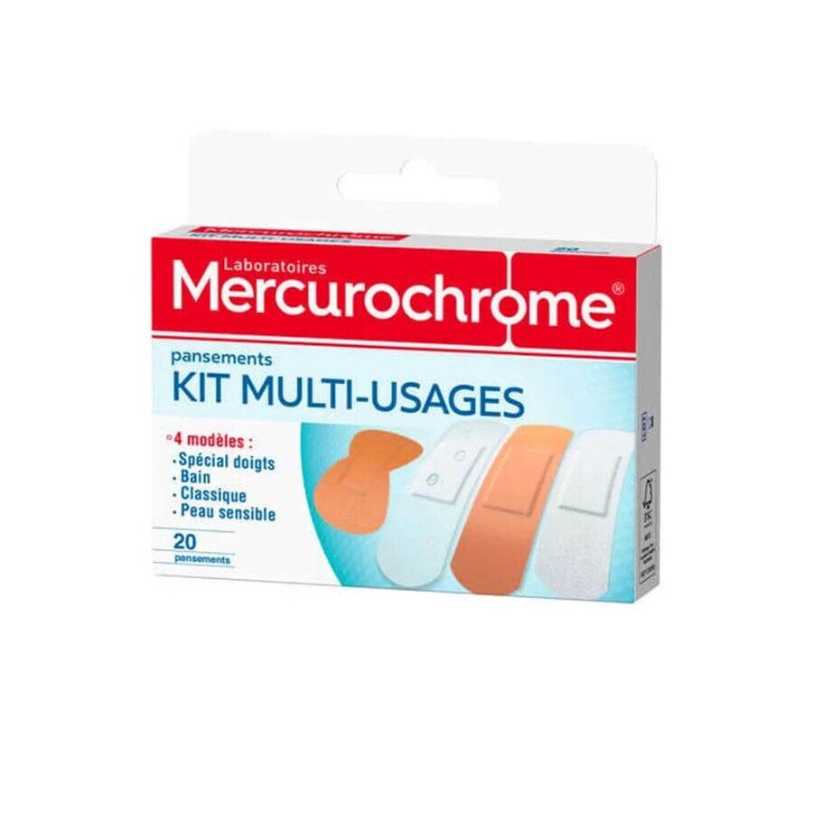 Mercurochrome Pansements Kit Multi-Usages x20