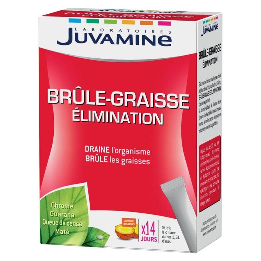Juvamine Brule Graisse Elimination 14 Sticks