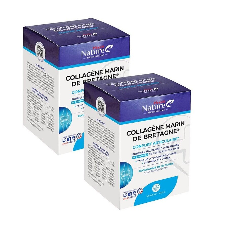 Pharm Nature Micronutrition Collagene marino della Bretagna Benessere articolare 2x450g